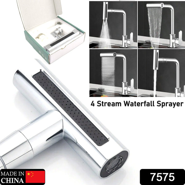 360° Rotating Waterfall Kitchen Faucet – Touch & Swivel Sink Extender (4 In 1 ) the24kgal