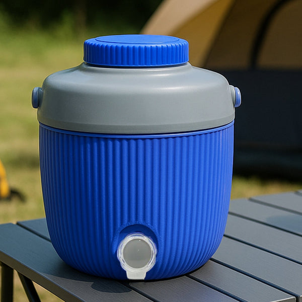 Insulated Water Jug, Insulated Plastic Water Jug with a Sturdy Handle, Water Jug Camper with Tap Plastic Insulated Water Storage Cool Water Storage for Home & Travelling (6000 ML) the24kgal
