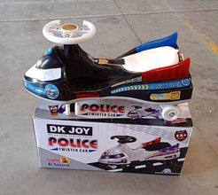 Twisted Police Ride-On Toy Car for Kids With Musical with Lights the24kgal