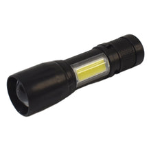 LED USB Rechargeable Mini Flashlight – Ultra-Bright Zoom & COB Side Lantern, Tactical Emergency Light the24kgal