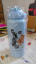 Plastic Water Bottle Set – BPA-Free, Leak-Proof, Cartoon Design for Kids & Gym (3 Pc Set) the24kgal