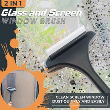 2-in-1 Mesh Cleaning Brush & Wiper with Extended Handle – Window Cleaner (1 Pc) the24kgal