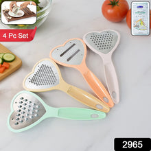 Heart Grater Set and Heart Grater Slicer Used Widely for Grating and Slicing of Fruits, Vegetables, Cheese Etc. Including All Kitchen Purposes. the24kgal