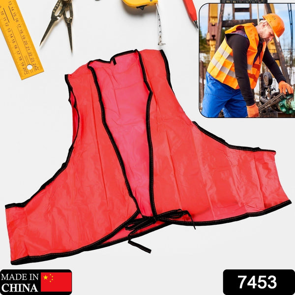 Economy PVC Safety Vest – Soft Vinyl, Tie Closure, High Visibility the24kgal