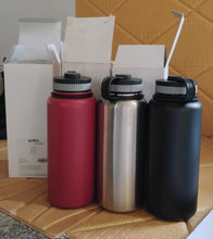 Stainless Steel Double Wall Vacuum-Insulated Drink Water Bottle (1000 ML / Mix Color) the24kgal