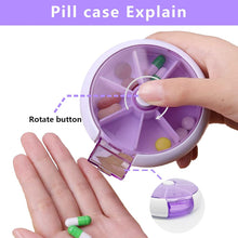 Cute 7-Day Pill Box Dispenser – Portable 7-Grid Medicine Organizer (1 Pc) the24kgal