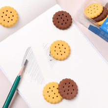 Biscuit-Shaped Erasers | Fun Rubber Stationery for Kids | Creative Birthday Gift Toy (6 Pcs Set) the24kgal