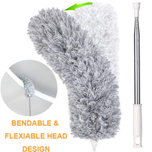 Microfiber Dusters for Cleaning, Telescoping Feather Duster with 100 inches Extendable Handle Pole, Dusting Cleaning Tools for Cleaning High Ceiling, Ceiling Fan, Blinds, Cobwebs, Furniture, Cars the24kgal