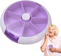 Cute 7-Day Pill Box Dispenser – Portable 7-Grid Medicine Organizer (1 Pc) the24kgal
