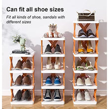 4 LAYER SHOES STAND, SHOE TOWER RACK SUIT FOR SMALL SPACES, CLOSET, SMALL ENTRYWAY, EASY ASSEMBLY AND STABLE IN STRUCTURE, CORNER STORAGE CABINET FOR SAVING SPACE the24kgal