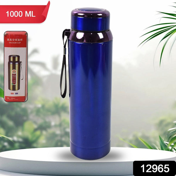 Vacuum Insulated Stainless Steel Bottle, Double walled (Approx 1000 ML / 1 Pc / Mix Color) the24kgal