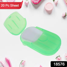 Travel Paper Soap Sheet with Mini Box (20 Sheets in a Pack Approx / Mix Color) the24kgal
