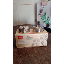 Apex Oregano & Chilli Flakes Dispenser Set – 2 Pcs Plastic Spice Shaker with Stainless Steel Lid the24kgal