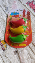 3D Fancy Colorful Chili Shape Erasers – Mini Novelty Eraser Set (3 Pc) the24kgal