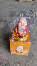 Solar Power Moving Buddha Car Ornament (1 Pc) the24kgal