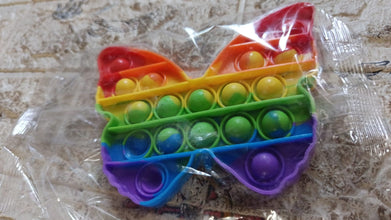 Fidget Toy Push  Bubble Fidget Sensory Toy for Kids and Adults Fidget per Stress Reliever Sensory Fidget pers (Butterfly & Car Shape / 1 Pc) the24kgal