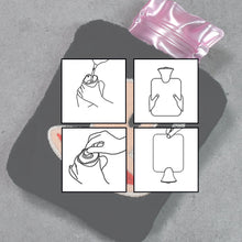 Black Monkey Small Hot Water Bag with Cover for Pain Relief the24kgal