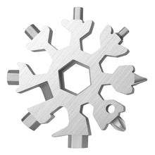 Durable & Portable 18 in 1 Snowflake Multi-Tool, Snowflake Bottle Opener Flat Phillips Screwdriver Kit Wrench the24kgal