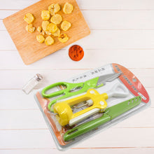 Multifunction Kitchen Tool Set – Stainless Steel & Plastic Knife and Scissors the24kgal