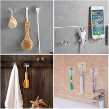 Transparent Multi-Function Wall Storage Hooks the24kgal