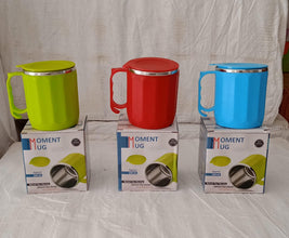 250ML Stainless Steel Mug: Insulated, Leakproof Lid, Hot/Cold Drinks (Mix Color) the24kgal