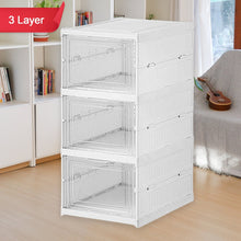 Stackable Multifunctional Storage, for Clothes Foldable Drawer Shelf Basket Utility Cart Rack Storage Organizer Cart for Kitchen, Pantry Closet, Bedroom, Bathroom, Laundry (3 Layer / 1 Pc) the24kgal