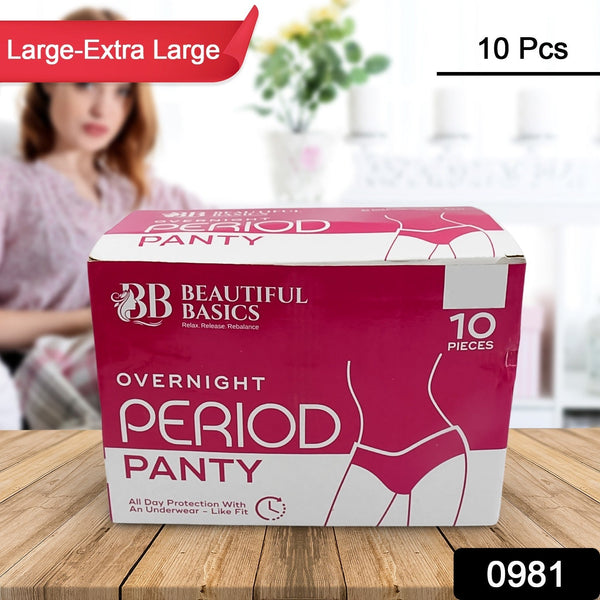 Women's Emergency Kit, Travel Kit- Includes Seamless Underwear, Pantyliner, Feminine Hygiene Sachet First Period Kit (10 Pcs) the24kgal