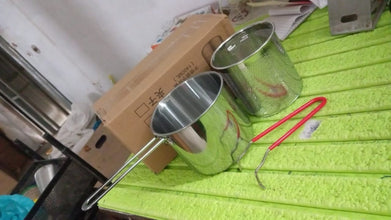 Small Deep Frying Pot With Strainer Basket (2 Pc Set / 1200 ML)) the24kgal