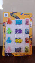 Mini Pull Back Car & Aeroplane Plastic Pull Back Car Cartoon Toys (12 Pcs Set) the24kgal