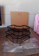Iron Coating Self-Adhesive Corner Shelf Organizer (2 Pc) the24kgal