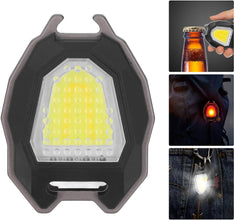 Triangular Camping Flashlight with Lighter – 6 Modes, 3 Colors, Waterproof, Magnetic Keychain the24kgal