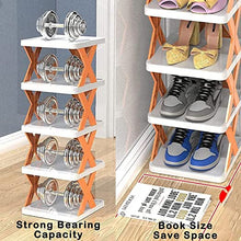 4 LAYER SHOES STAND, SHOE TOWER RACK SUIT FOR SMALL SPACES, CLOSET, SMALL ENTRYWAY, EASY ASSEMBLY AND STABLE IN STRUCTURE, CORNER STORAGE CABINET FOR SAVING SPACE the24kgal