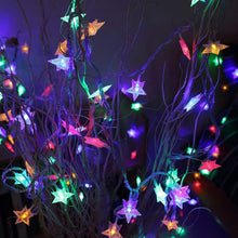 28 LED / Star 3.9 Meter Star Shape Led Light Battery Operated with Flashing Modes for Home Decoration, Kids Room, Waterproof Diwali & Wedding LED Christmas Light Indoor and Outdoor Light ,Festival Decoration (Multicolor Battery Not Included 3.9Mtr) the24kgal