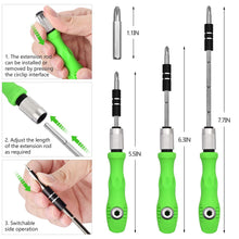 32 in 1 Mini Screwdriver Bits Set with Magnetic Flexible Extension Rod the24kgal