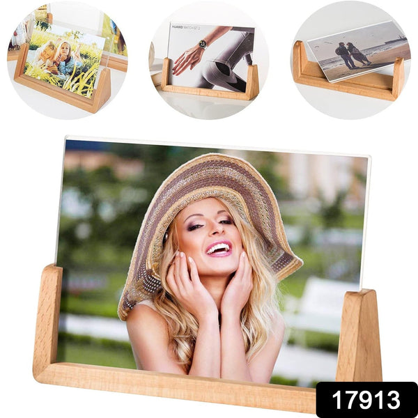 Wooden Picture Stand, Photo Frame Stand (1 Pc) the24kgal