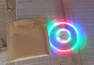 Colorful LED Cocktail Coaster, Round Ultra-Thin LED Drink Coaster (1 Pc) the24kgal