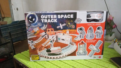 Outer Space Race Track Set for Kids Toys (1 Set) the24kgal