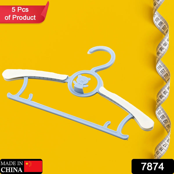 Large Adjustable Plastic Dress Hangers – Space-Saving & Lightweight (5 Pc) the24kgal