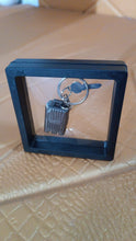 Suitcase Shape Nail Clipper Keychain With Key & 3D Floating Frame Display Case (1 Set) the24kgal