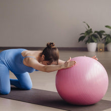 Anti Burst 65 cm Exercise Ball with Inflation Pump, Non-Slip Gym Ball, for Yoga, Pilates, Core Training Exercises at Home and Gym- Suitable for Men and Women the24kgal