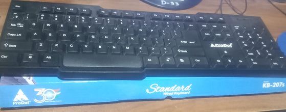 Wired USB Keyboard 104 Keys (1 Pc) the24kgal