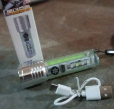 Pattern Flashlight USB Flashlight Rechargeable LED Torch Light (1 Pc) the24kgal