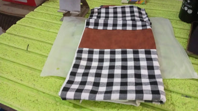 Pillow Covers, Leather & Cotton Cushion Covers (15 × 15 Inch / 1 Pair / 2 Pc) the24kgal