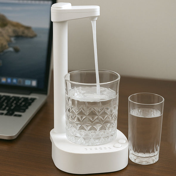 USB Charging Desktop Water Dispenser – Smart One Button Operation, Portable Water Pump for Home & Office the24kgal