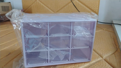 Plastic Compact Drawer Organizer for Jewellery (9 Compartment) the24kgal