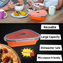 Reusable Expandable Pizza Storage Container with 5 Microwavable Trays – Adjustable for Home & Outdoor Use the24kgal