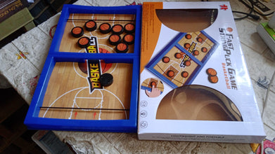 Fast Sling Basketball Puck Game Paced Table Desktop Battle Ice Hockey Game for Adults and Kids Parent-Child Winner Board Games Interactive Toy, Desktop Table Game the24kgal