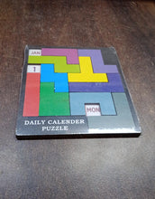 Wooden Daily Calendar Puzzle (Multicolor / 1 Set) the24kgal