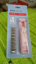 Portable Paper Clamp With 8 Pcs Clip Dispenser Handheld Paper Fast Clam (1 Set) the24kgal