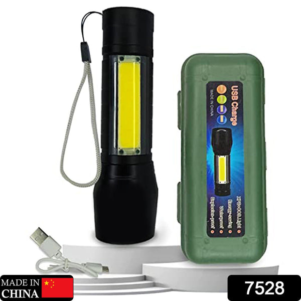 Mini Search Rechargeable LED Long Range Flashlight Emergency Light Torch the24kgal